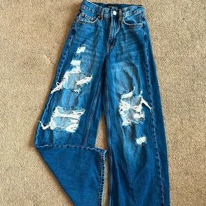 High rise super wide leg aeropostale